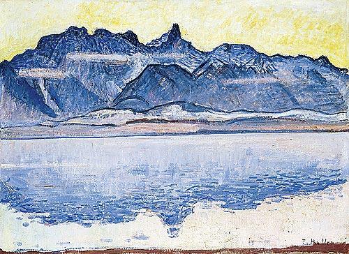 Ferdinand Hodler Stockhornkette mit Thunersee oil painting picture